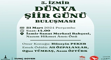 3. İzmir Dünya Şiir Günü Buluşması Kültürpark’ta