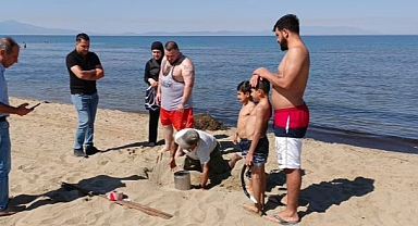 Pamucak Sahili'nde Sürpriz Misafir