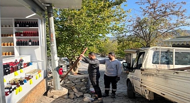 Efes Selçuk’ta görüntü kirliliği yaratan tabelalar kaldırılıyor