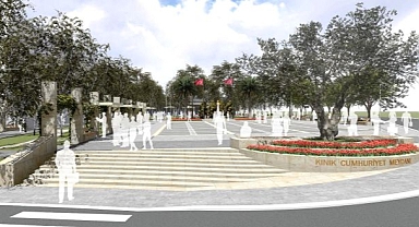 Kınık Cumhuriyet Meydanı yenileniyor