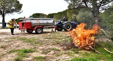 Büyükşehir’in köylere dağıttığı tankerler ormanları kurtarıyor
